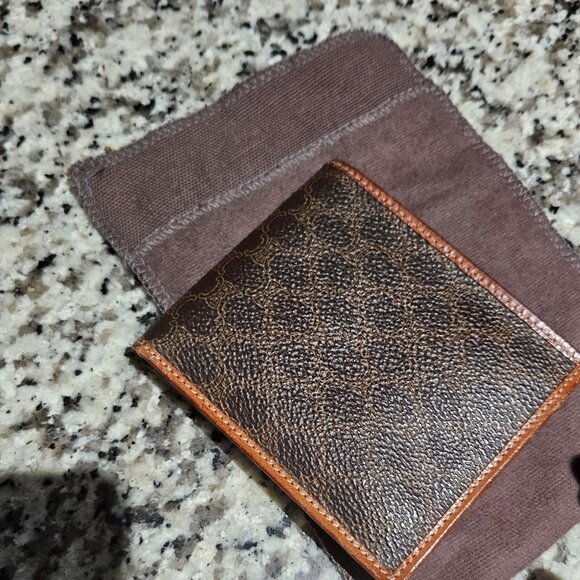 Celine Paris Brown Leather Wallet Made in Italy - Picture 2 of 7